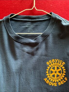 Rotary Club Service Above Self Black Short Sleeve Tee